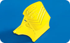 4012-12 Wheel Chocks 
Aldon® Aluminum Wheel Chock for Truck and Trailer
Designed specifically for highway trailer tires
Block Width 10" x Length 10 1/2" x Height 10 3/4" 
Cast aluminum with teeth at back. 
Yellow enamel finish.