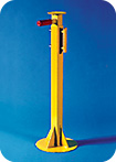 4013-08 Truck Trailer Stabilizing Jacks 
Telescope Jack - Height Range: 39" - 51" - Load Bearing Capacity: 25,000lbs - Top: 7" - Base: 12" - Weight 35lbs
Raise and lower in 1-1/2" increments with 2-pin locking handle

NOTE:
Use wood blocking to fill up daylight between top of jack and trailer