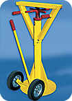 4013-10 Truck Trailer Stabilizing Jacks 
Aldon® Heavy Duty Spin Top Beam Truck Trailer Stabilizing Jack 
Height Range 41"-50 1/2 Load Bearing 60,000 lbs
Top 4"x25 1/2" Base 19" Wt. 160 lbs. Spreads the load. Must use 2 per trailerto be safe! Install beam parallel to front of Trailer!